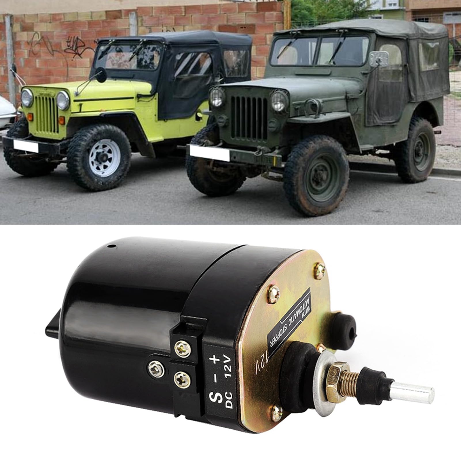 Motorino tergicristallo 12V, ricambio motore tergicristallo per auto per selezioni di trattori 01287358 7731000001