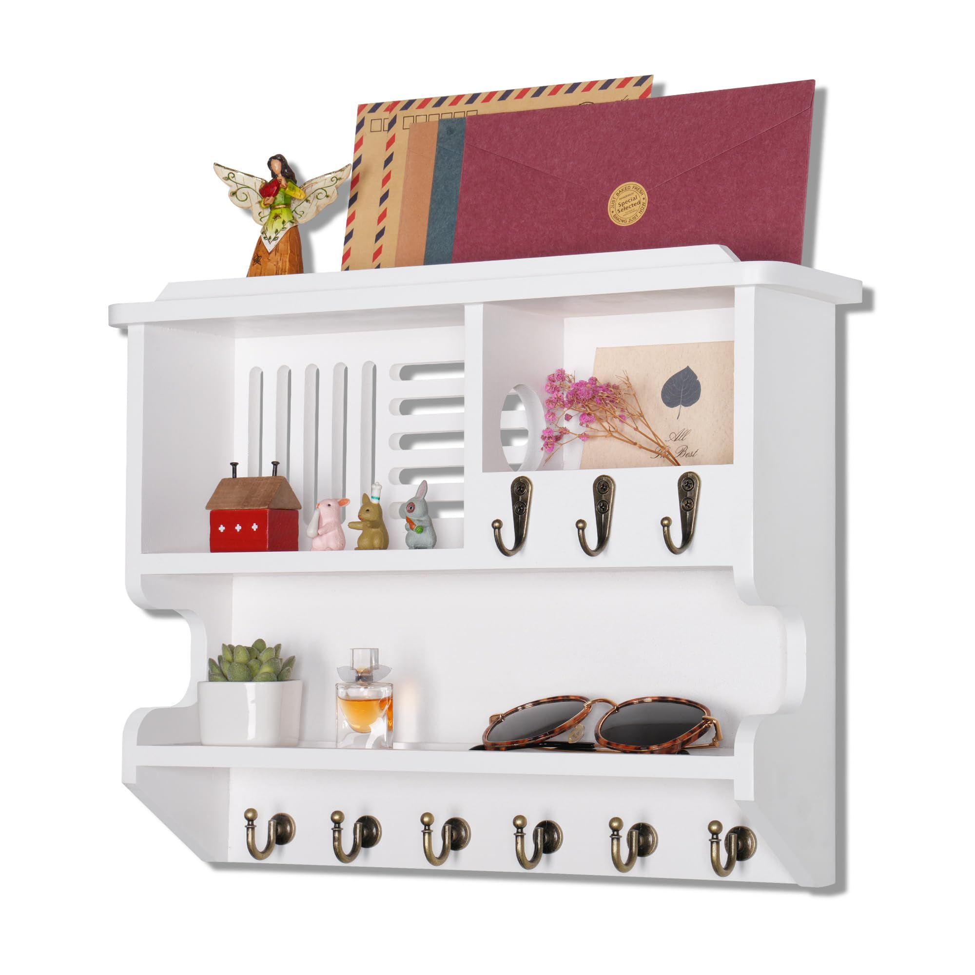 Soporte para llaves de pared decorativo para entrada y salón