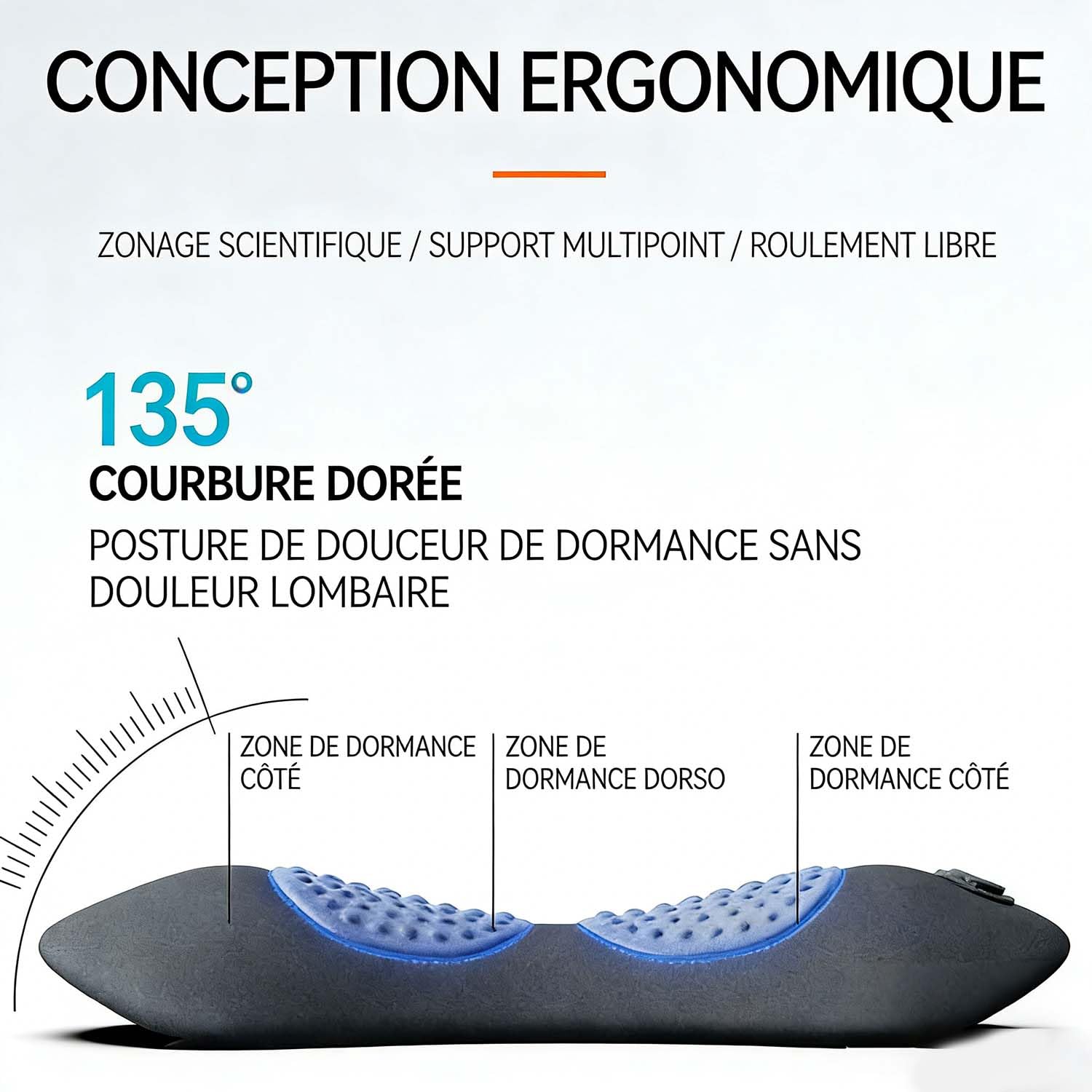 LombaTech Masseur Lombaire 3 en 1 – 2026 Nouveau Masseur Sciatique et Thérapie du Dos, Traction et Vibration avec Chauffage, Soutien Lombaire Ergonomique pour Soulager les Douleurs (Noir)