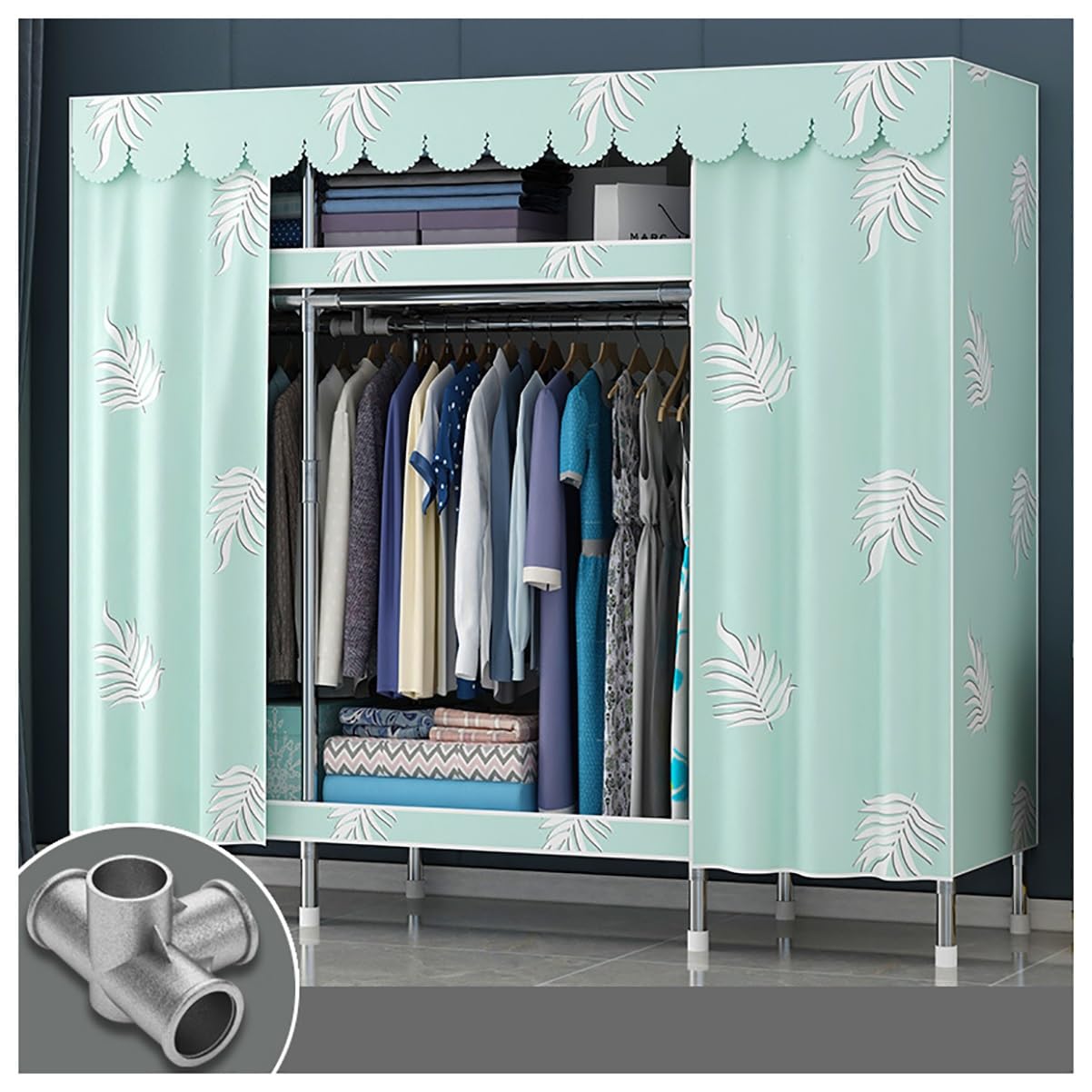Organisateur de garde-robe étagères de rangement dressing tissu