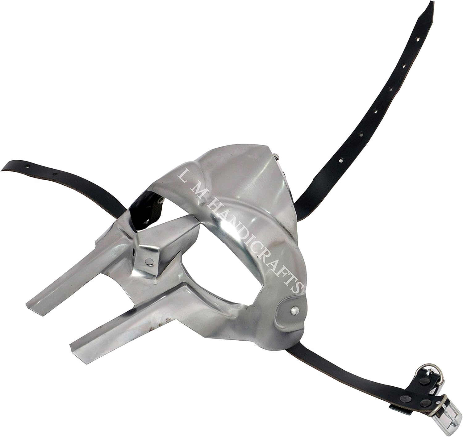 Mf Doom Mask Roman Gladiator Helmet Face Mask MF Doom Medieval Viking MASK Roman Gladiator Helmet Face Mask MF Doom Viking MASK Silver - Image 4