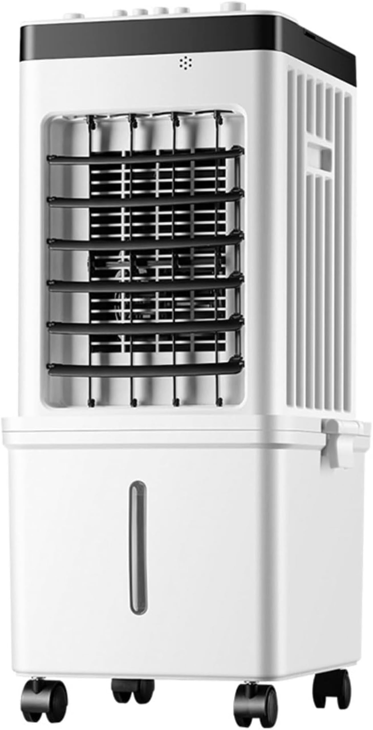 Portable Evaporative Air Cooler,15L Swamp Cooler with 3 Speeds & 90° Oscillating, Portable Air Cooler with 4 Ice Packs, Remote Control & 7.5H Timer for Home Office