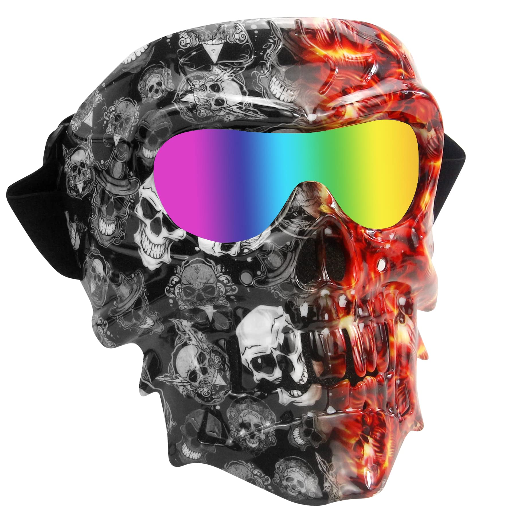EKIND Tactical Skull Mask Motorcycle Goggle Compatible For Nerf N-strike Elite