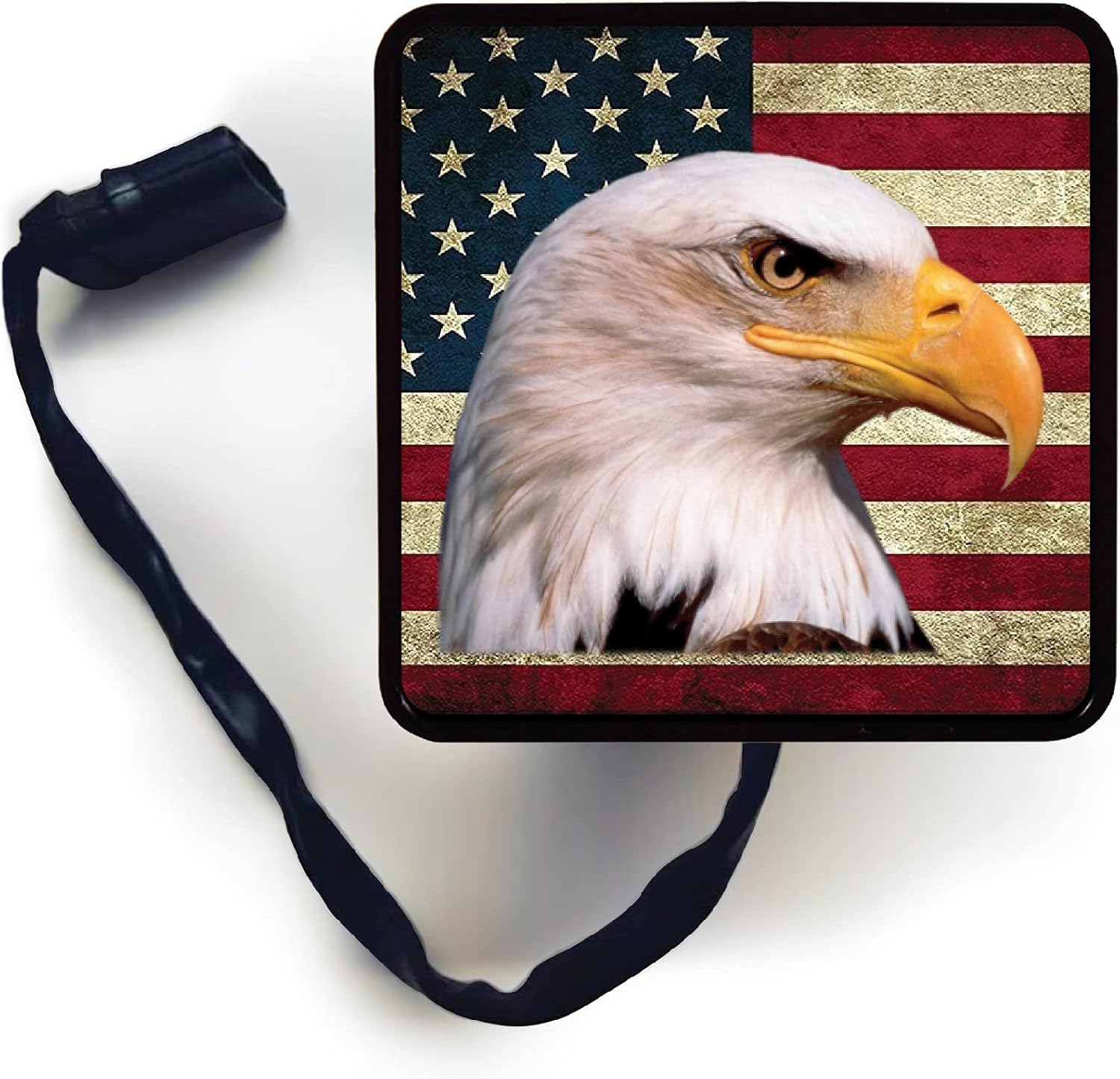 USA Patriotic Eagle American Flag Custom Designed Trailer Receiver LED Brake Light for 2 x 2 inch Tow Hitch Car Truck Accessories (American Eagle)