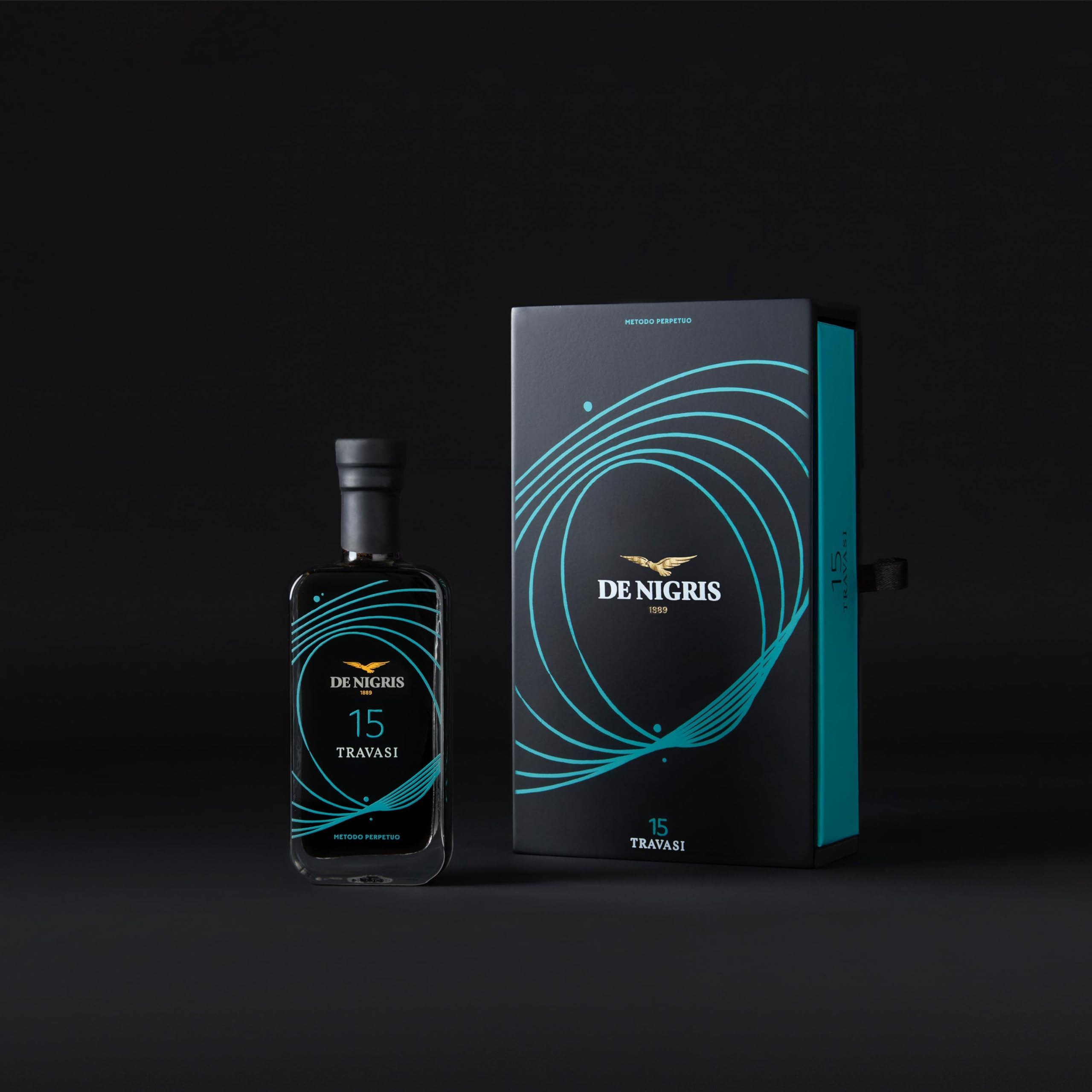 De Nigris 1889 Würzmittel 15 Travasi | Würzmittel auf Basis von gekochtem Traubenmost, gereift | Würzmittel, perfektes Gleichgewicht zwischen Eleganz und Frische, 100 ml