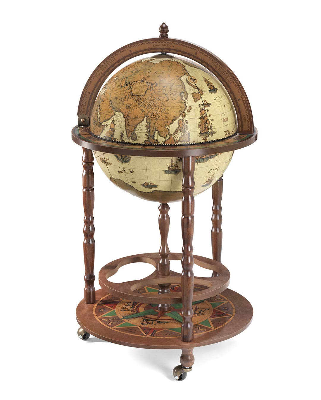 Bar Globe Art 42/Ivory "Made in Italy" With Certificate Of Authenticity - Image 3