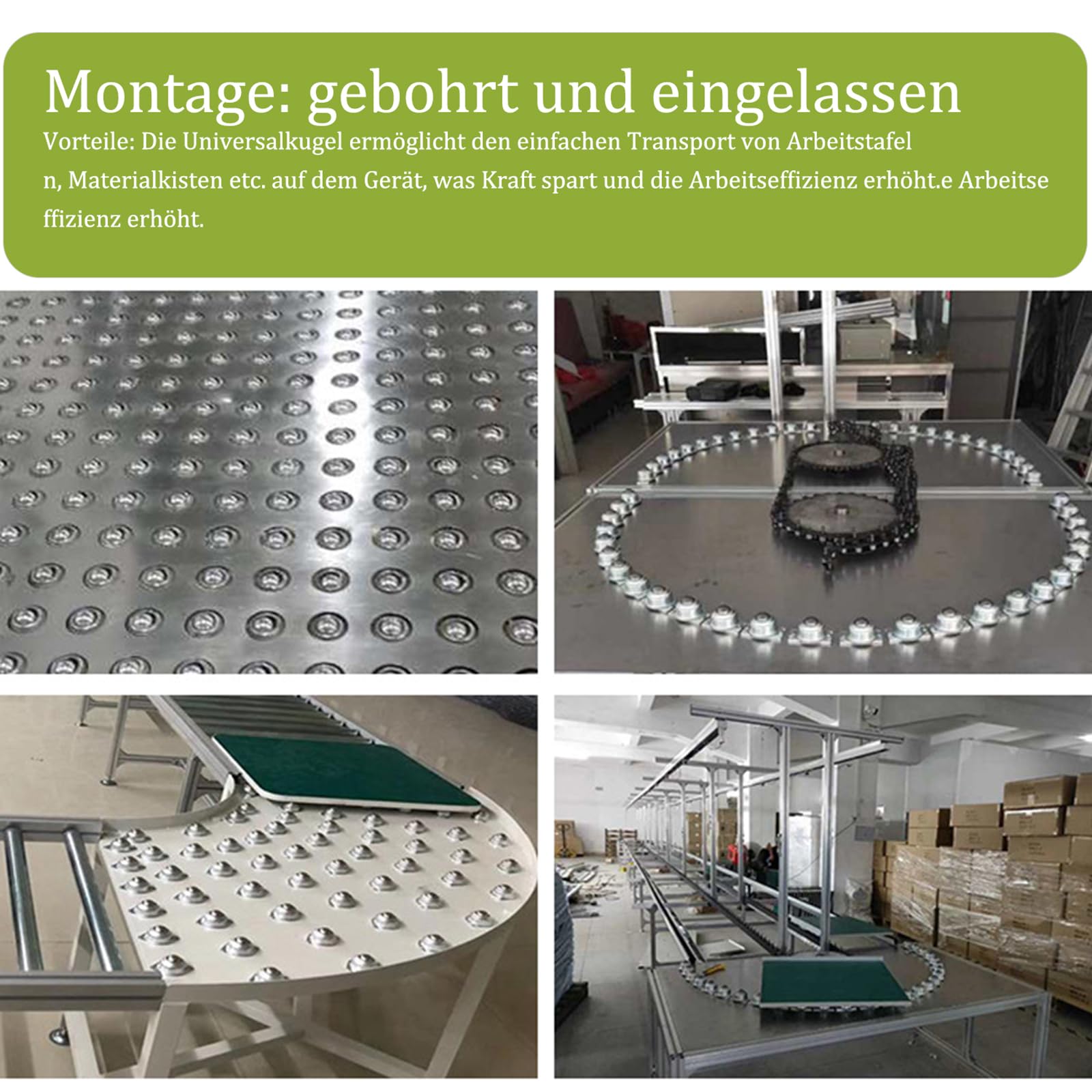 Lot De 8 Roulettes à Billes Pour Meubles, En Nylon, Poids Lourd, Mini