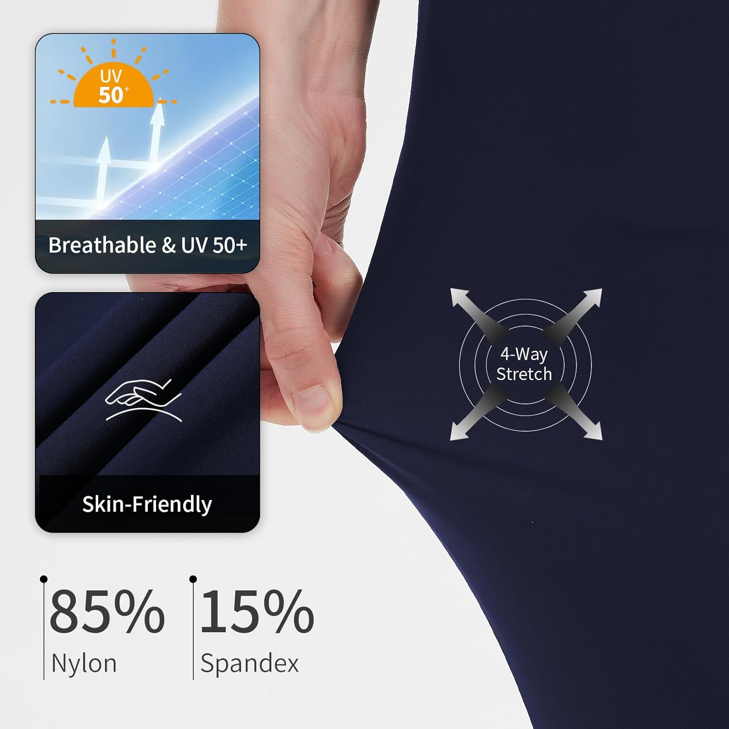 Women Golf Pants with Pockets Spring Summer 4-Way Stretch Lightweight Quick Dry Casual Pants Athletic UPF 50+ - Image 4