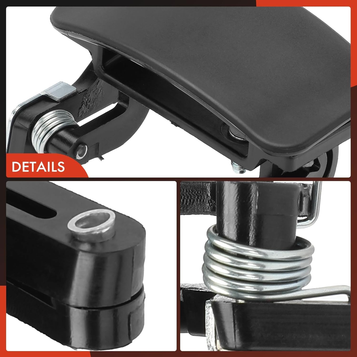 A-Premium Left Driver Side Exterior Sliding Door Handle Compatible with Nissan Quest 1999 2000 2001 2002, Primed Black, Replace# XF5Z-1226605-AAPTM, 826077B000