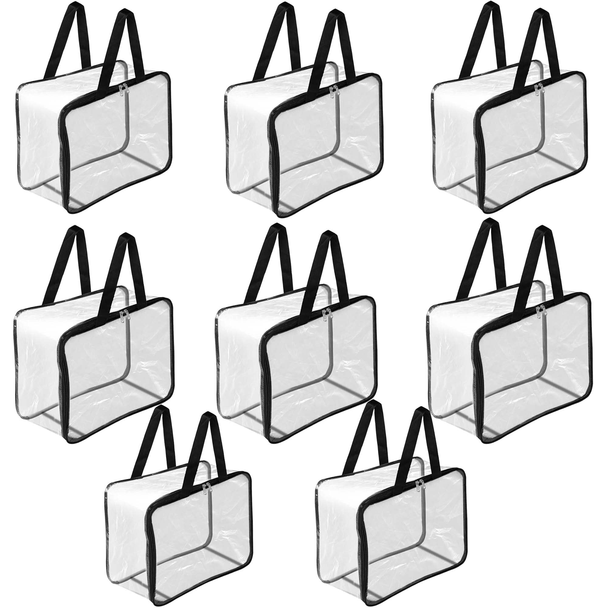 TULMAN 28 L Multipurpose Transparent Storage Bag for Clothes PVC Packing Organizer for Sarees Clothes - 41x33x20 cm - 8 Pack (Plastic) (B09B9L2CG9) Amazon Price History, Amazon Price Tracker