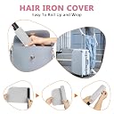 WRORUNER Plus Size Silicone Heat Resistant Mat for Hair Straighteners, Curling Irons, Flat Irons and Other Hair Styling Tools, Portable Hot Tools Pad Cover for Travel Vanity Salon(12.0" x 9.0") gallery image