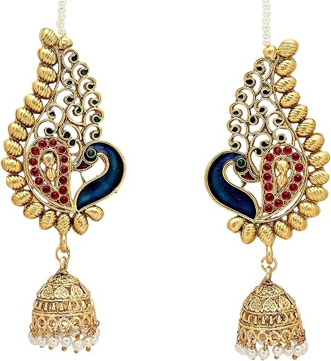 Shining Diva Fashion Ear Cuff Earrings for Women Latest Stylish Traditional Fancy Jhumki Jhumka (17013er)