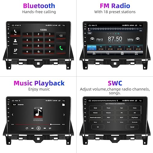 Miniatura 6 de UNITOPSCI 2G 32G Android Car Stereo Radio para Honda Accord 8th 2008 2009 2010 2011 2012 2013 GPS Unidad principal de navegación WiFi 10.1 pulgadas
