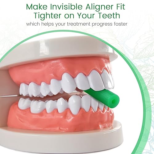 Miniatura 4 de Aligner Chewies for Invisalign - 20 masticables de menta y 2 herramientas de extracción (silicona de grado médico)