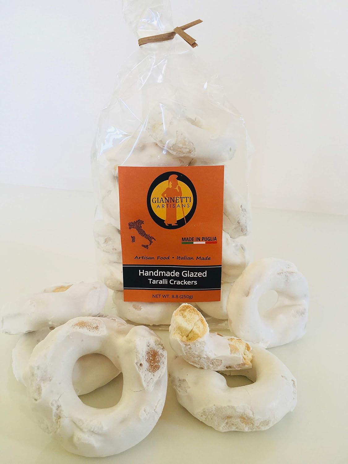 Giannetti Artisans Imported Sugar Glazed Taralli Cookies - 8.8 oz (3-Pack)