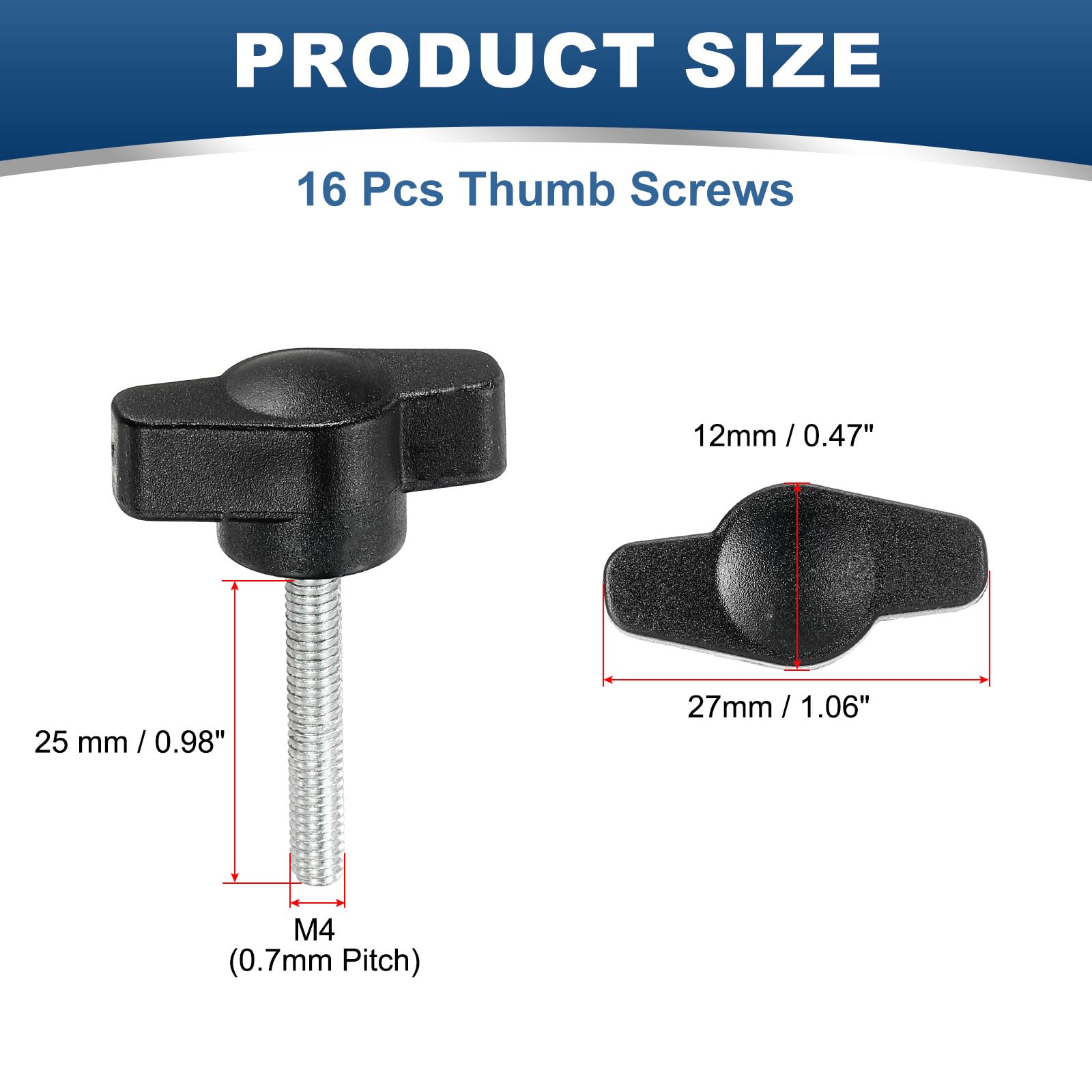 YELARXI Z- Shaped Thumb Screws 304 Stainless Steel Tee Wing Knobs Screws Clamping t Head - Image 2
