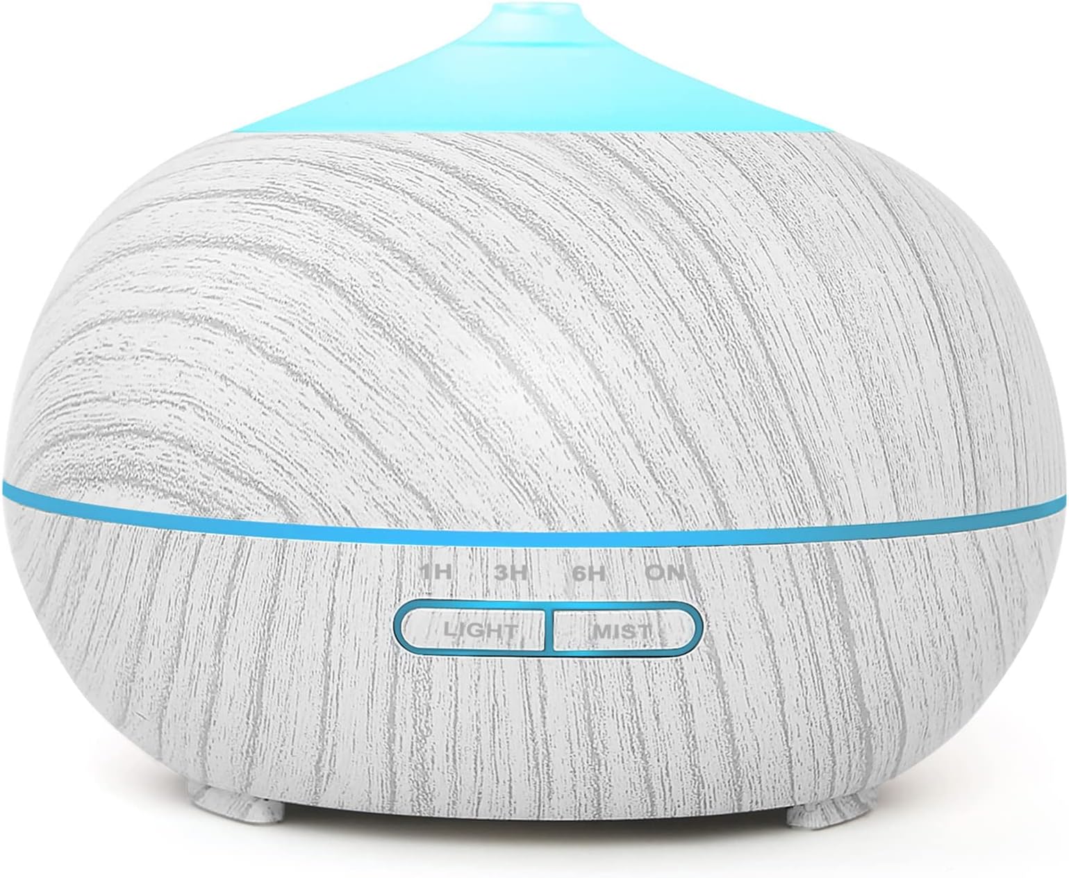 Essential Oil Diffuser Humidifier for Home: 400ml Ultrasonic Electric Aroma Air Diffusers for Large Room - Cool Mist Vaporizer Fragrance Water Humidifiers Timer for Bedroom House, White