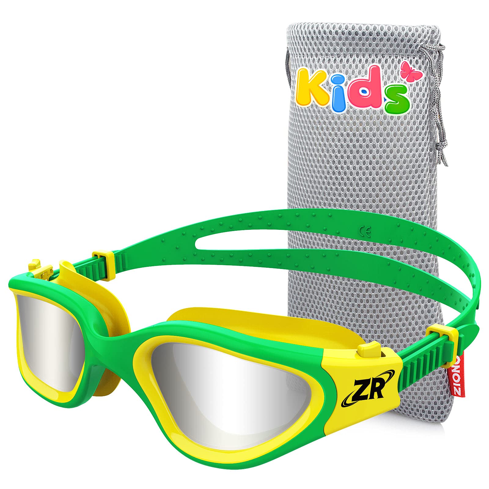 ZIONOR Schwimmbrille Kinder, G1MINI Polarisiert/non Polarisiert Komfortabel Kinder Schwimmbrille, Anti Nebel UV-Schutz Schwimmbrille für Mädchen und Jungen (Jahre 6-14)