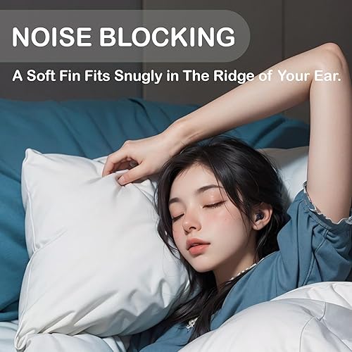 Miniatura 4 de Los auriculares invisibles más pequeños para dormir, cómodos, con bloqueo de ruido, auriculares inalámbricos Bluetooth planos para dormir de lado,