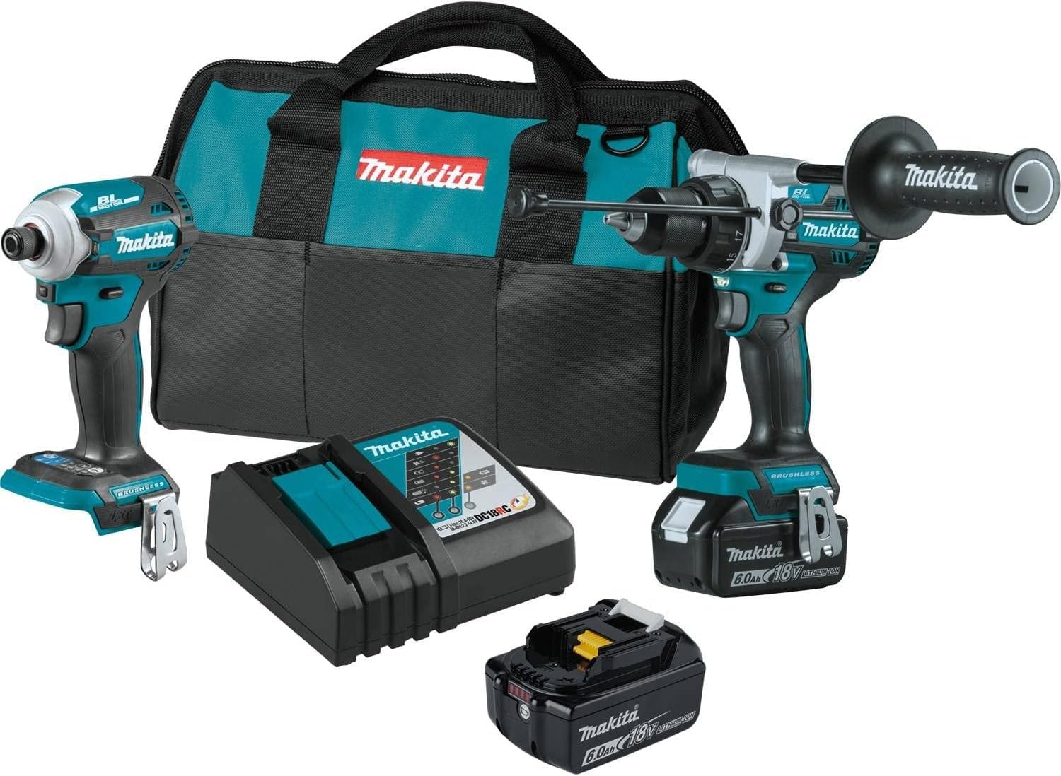 Makita XT288G 18V LXT® Lithium-Ion Brushless Cordless Combo Kit 
