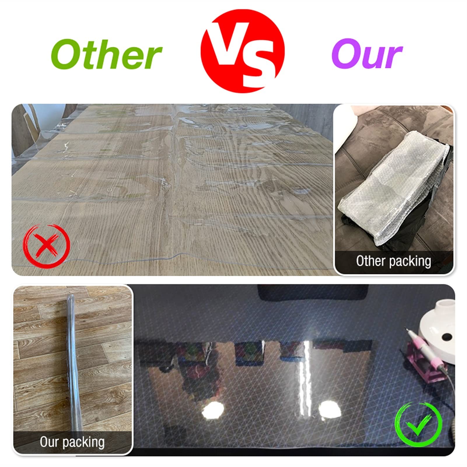 Tappeti Runner Tablecloth copre 1mm. PVC resistente. Tavolo trasparente Pellicola Protettiva Scrivania Pad Morbido Vetro Da Pranzo Tavolo da pranzo Copertura Plastica Plastica Plastica Morbida Vetro