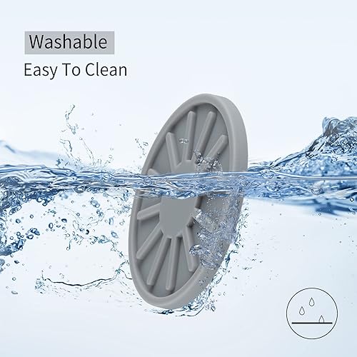 Miniatura 3 de Portavasos para automóvil, 4 piezas de soporte antideslizante para portavasos de automóvil, accesorios de automóvil para mujer (gris)