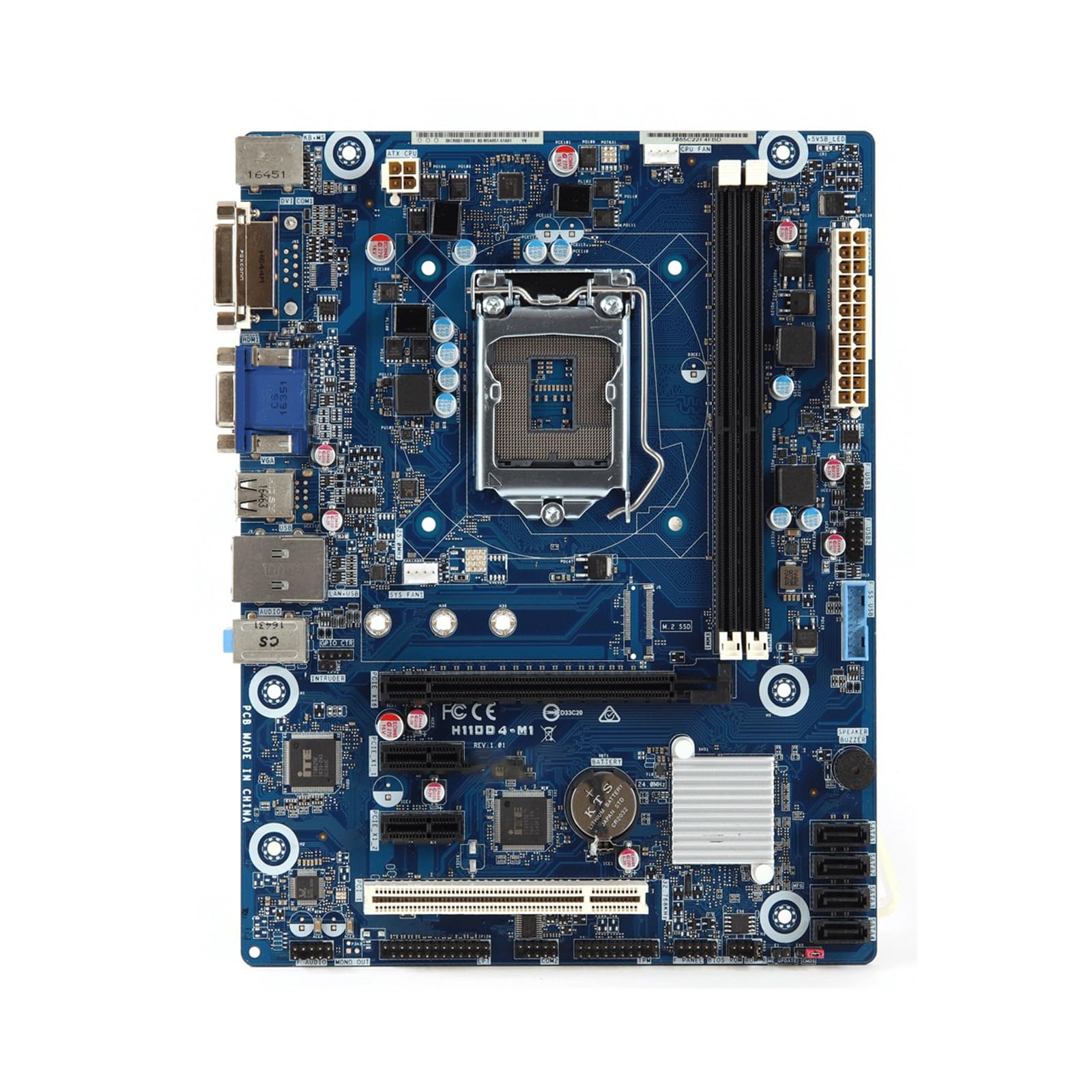 Motherboard Placa base Intel PCH H110 Fit For ASROCK H110D4-M1Motherboard, LGA 1151, DDR4 2133, 32GB, compatible con i3-6300, i3-7300, cpu uATX