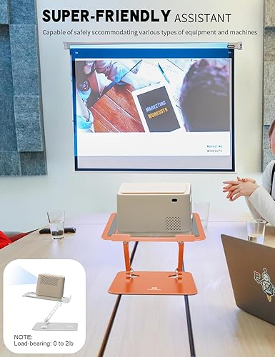 Miniatura 8 de Soporte ergonómico ajustable para computadora portátil para trabajo colaborativo, soporte plegable y portátil para computadora con disipador de