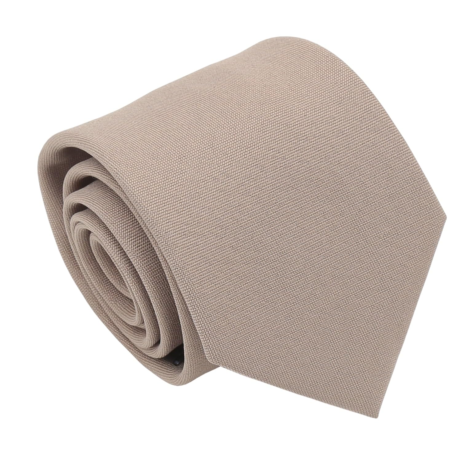 Dqt Men's Olive Plain Matte Tie - 8Cm Classic Width Necktie For Wedding, Business & Formal