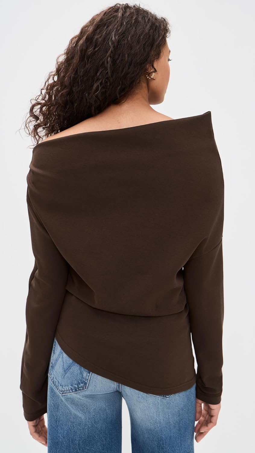 Line & Dot Women's Coen Draped Asymmetrical Top - Image 3