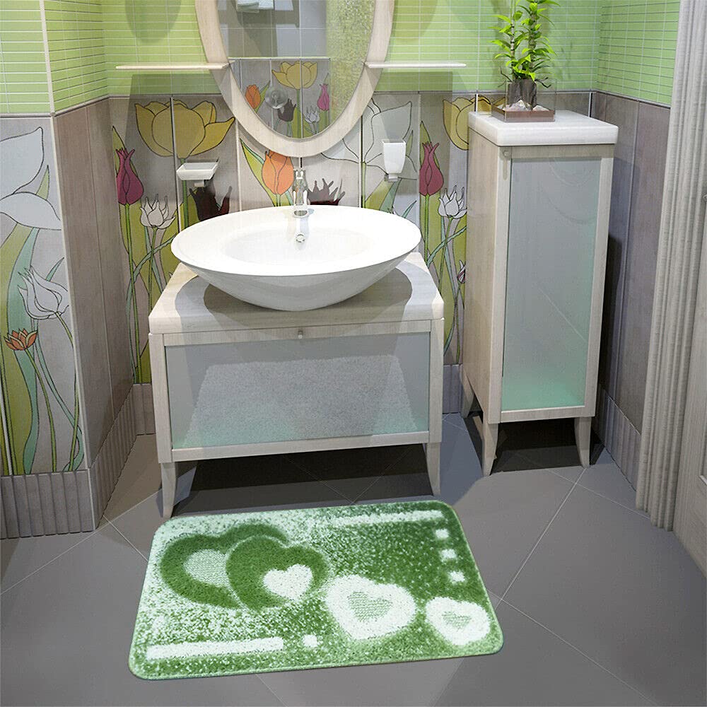 emmevi Tappeto Bagno Morbido Antiscivolo Assorbente Moderno Scendiletto Doccia MOD.ITACA Set 3 Pezzi_Grigio