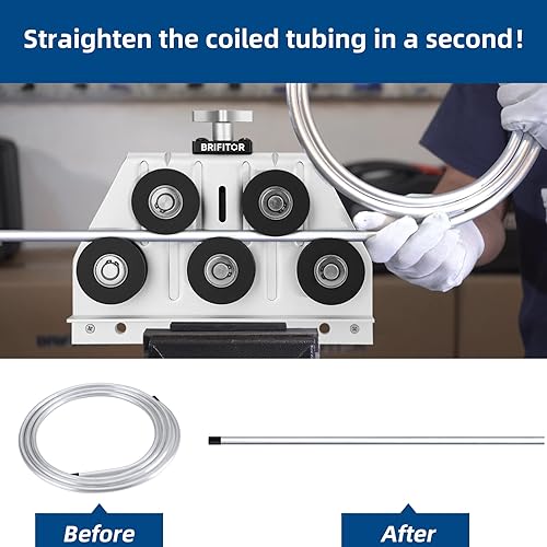 Miniatura 2 de Enderezadora de tubos, enderezadora de tubos, enderezadora de línea de freno Para tubos de acero inoxidable blando de aluminio de cobre curvado o