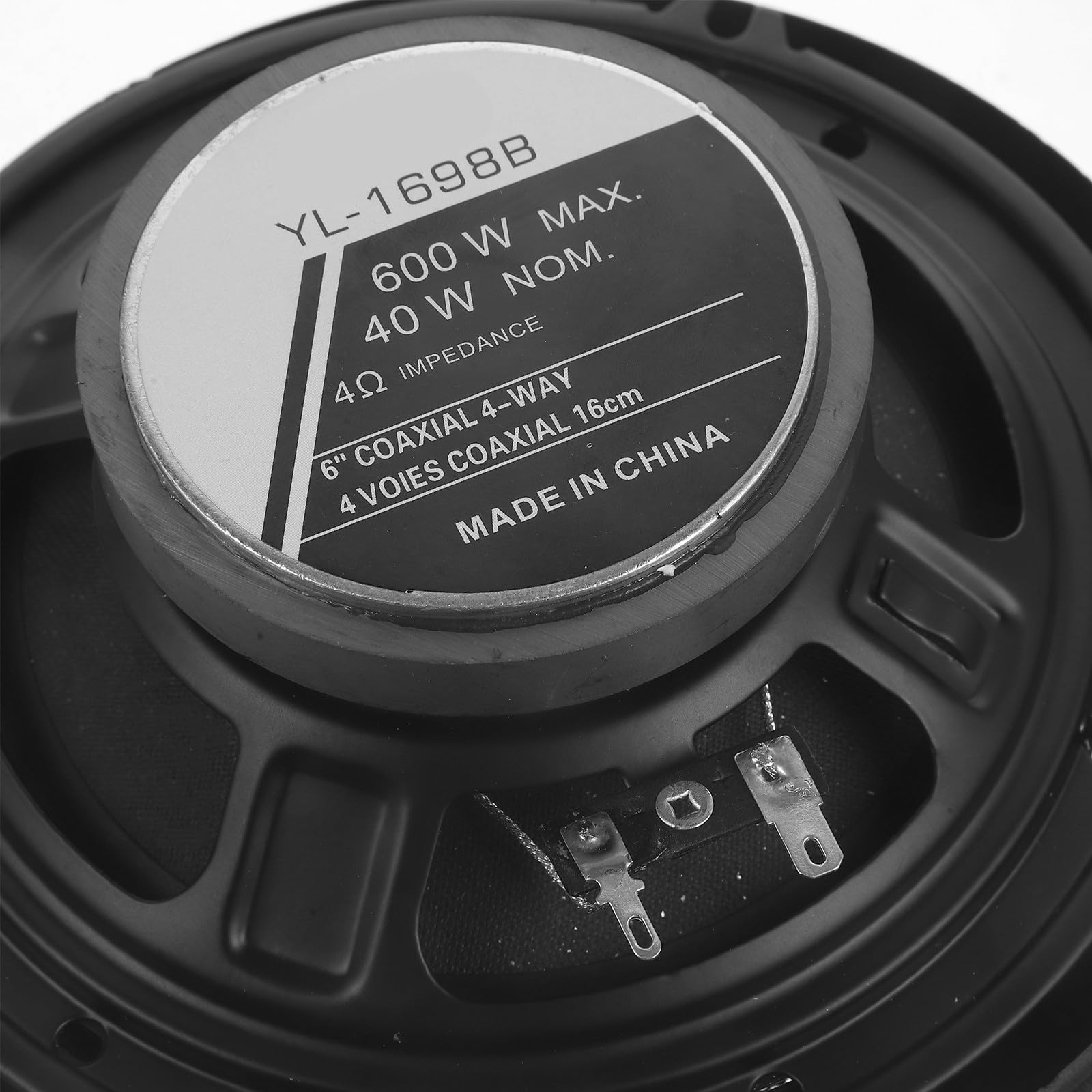 VALICLUD Altavoz Coaxial para Coche 6 Pulgadas 4 Ohms 35w 600w Negro