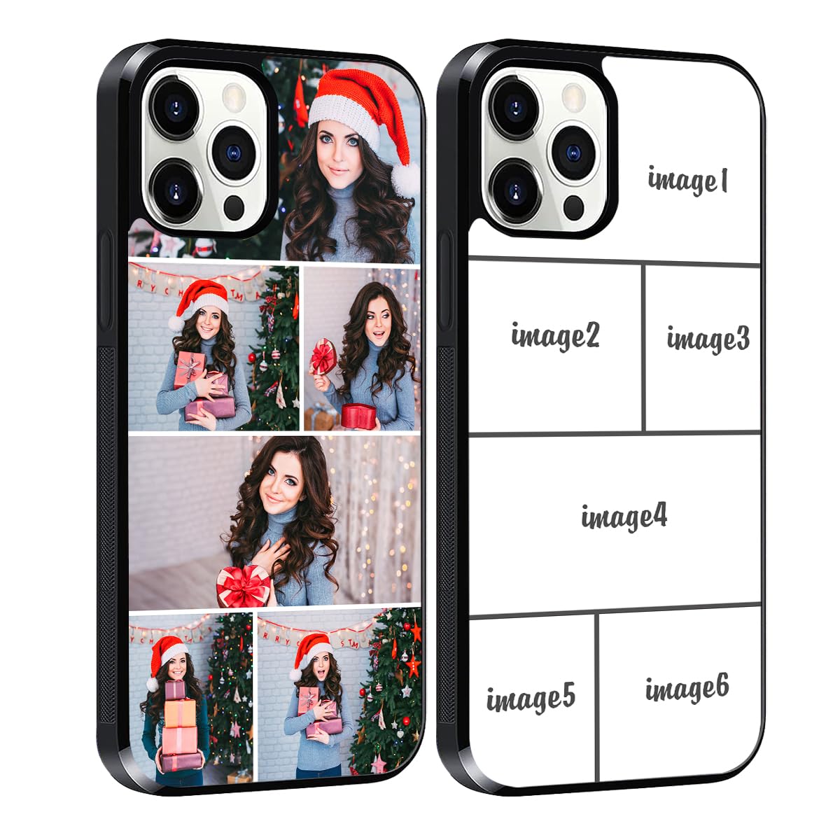 Personalized Multiple Pictures/Photos Customized Gift Custom Phone Case for iPhone 16 15 14 13 Pro Max Mini 12 11 for Samsung S25 S24 S23 S22 S21 S20 FE Ultra Plus Note 20 A15 A14 A54 A53