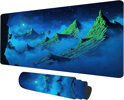 Miniatura 9 de Tapete de juego TCG, tapete de mouse MTG Forest Playmat compatible con juegos de mesa de cartas intercambiables, hermosas alfombrillas de juego de