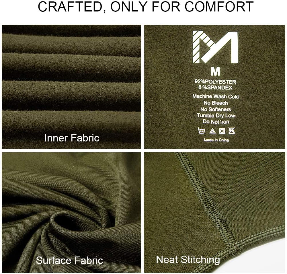 MEETYOO Thermal Underwear for Men, Winter Gear Long Johns Base Layer Top and Bottom Set for Skiing Running - Image 4