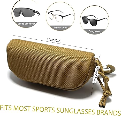Miniatura 9 de Tactical Molle Glasses Case Tactical Eyeglasses Case Shockproof Sunglasses Carrying Protective Box with Clip