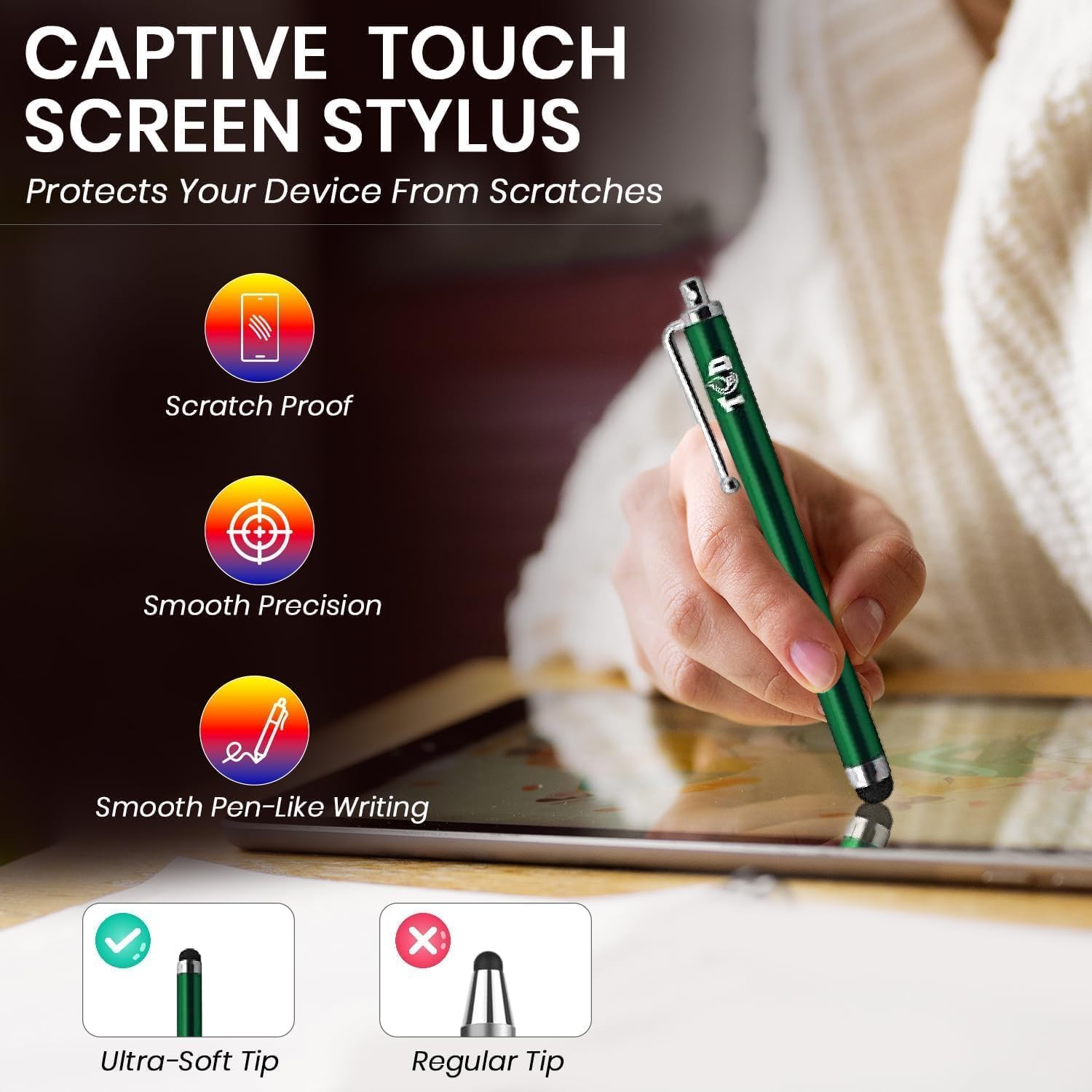 TCD 500 Pack Stylus Pen for iPad iPhone Tablet Laptop - Dettaglio