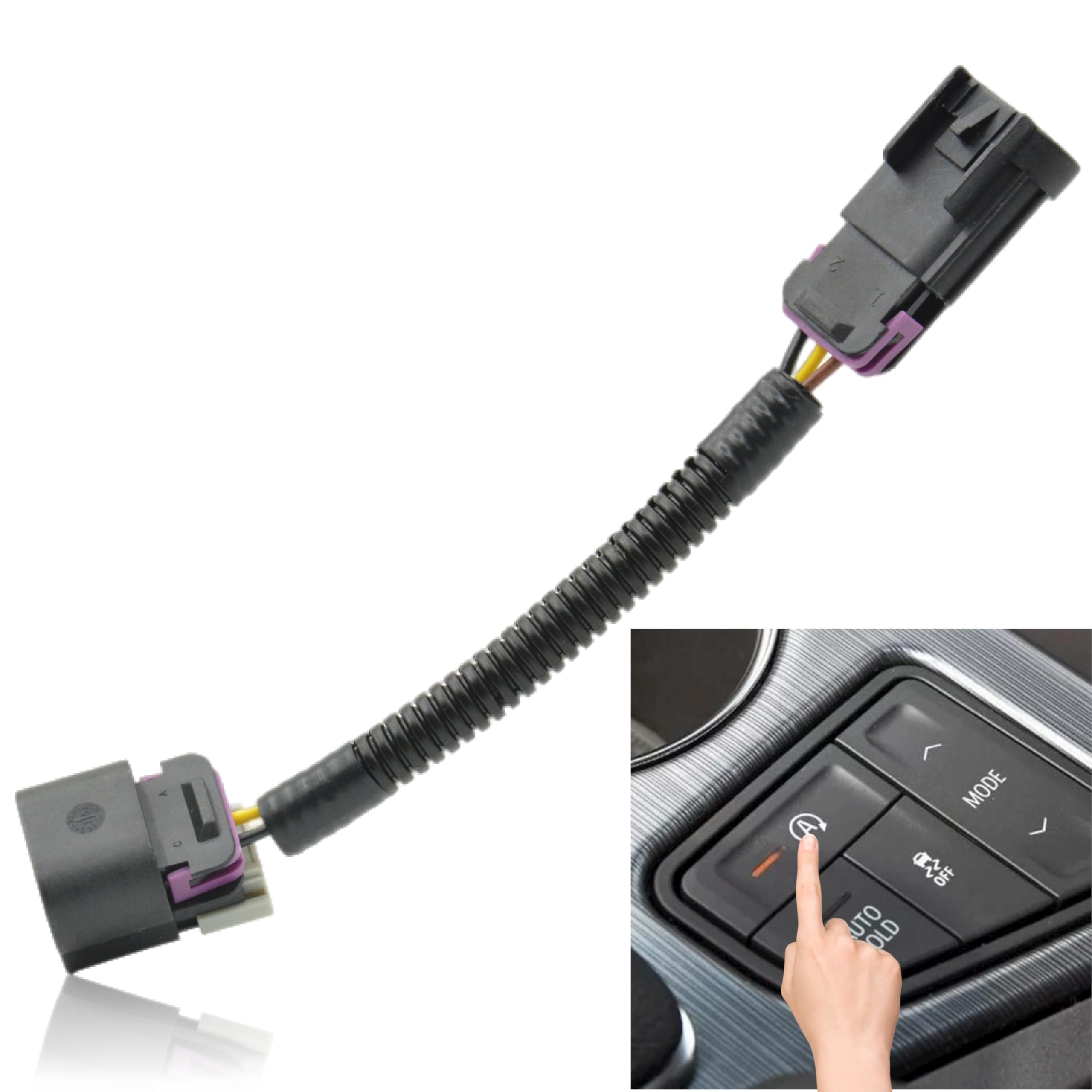 Auto Start Stop Disable/Eliminator/Canceller Compatible with for Cadillac XT5 (2016-2018), Malibu (2016-2018), Chevrolet Equinox (2017-2018) and Cruze (2015-2018) (Large Plug)