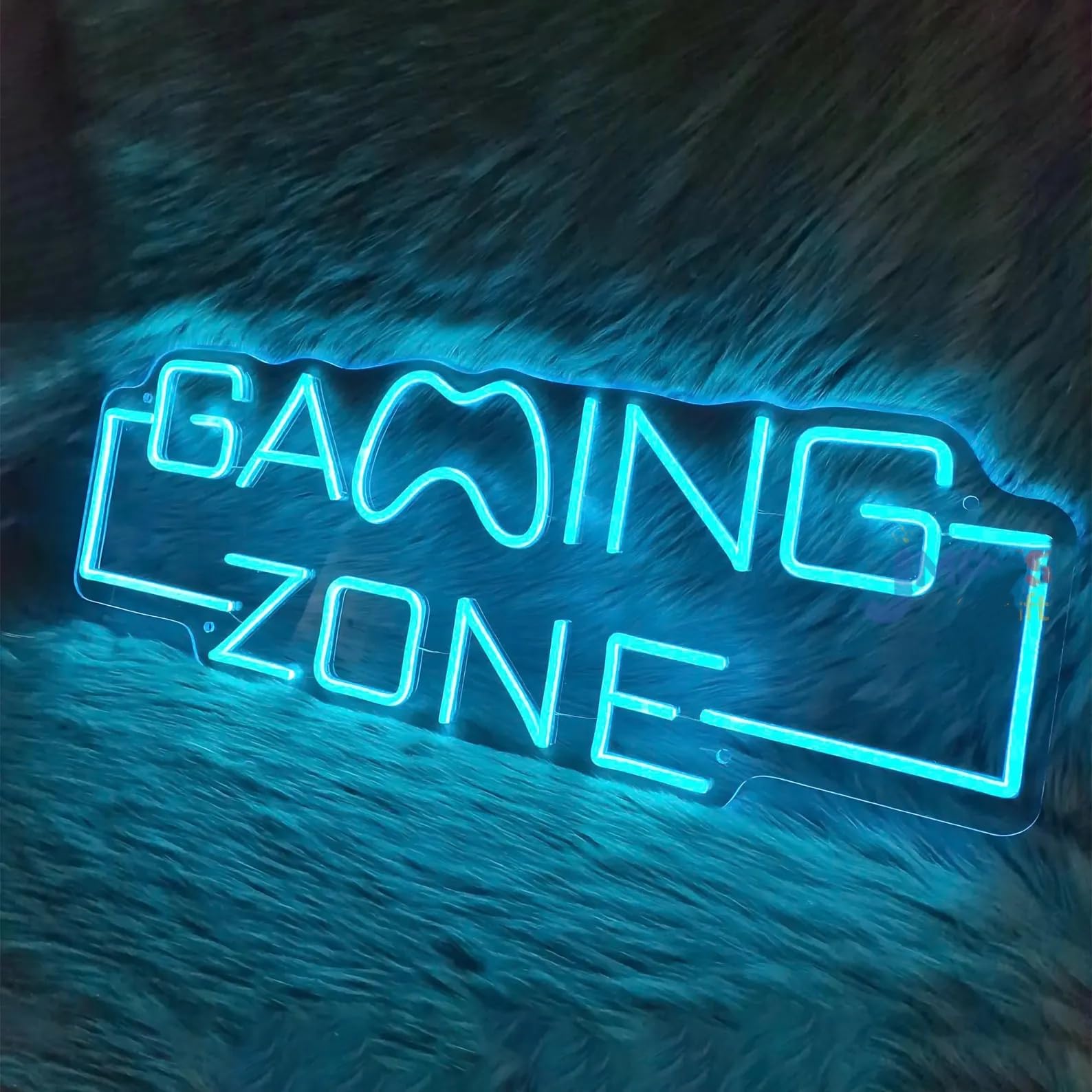 Gaming Zone neonowe światło dla nastolatków, dekoracja pokoju zabaw, tabliczka świetlna do dekoracji ścian zasilany przez USB, oświetlenie LED, prezent dla graczy, chłopców, dzieci