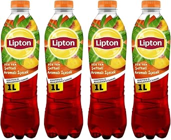 Lipton Peach Flavored Iced Tea, 1.5 liters, 4 Pack