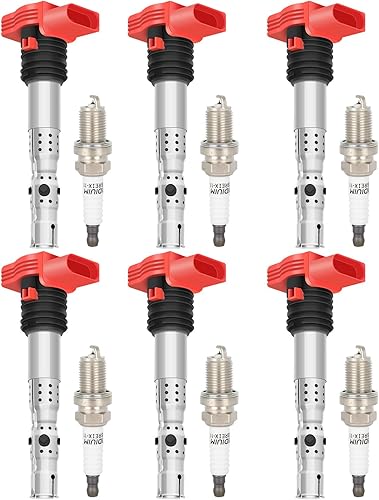 Miniatura 9 de Aintier Ignition Coil Coils&amp;iridium Spark Plugs UF483 2001 2002 2003 2004 2005 A4 A4 TT TT