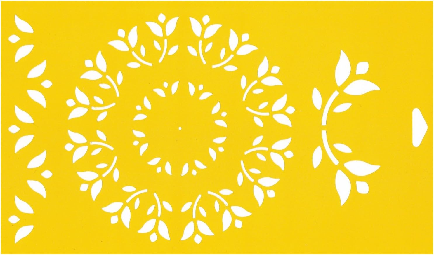 30cm x 17.5cm Reusable Flexible Plastic Stencil for Cake Design