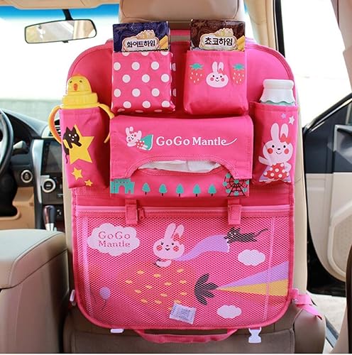 1 Uds. lindo organizador de asiento de coche de dibujos animados bolsas de almacenamiento colgantes organizador de coche bolsas bolsillo coche disponible en Yaxa Venezuela