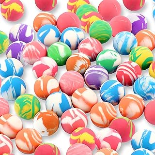 Small Bouncy Balls Rubber High Bouncing Balls, 0.78 Inch/ 20 mm Bulk Neon Bouncing Balls for Game Prizes, Party Favors, Vending Machines, Outdoor Activities(100 Pieces)
