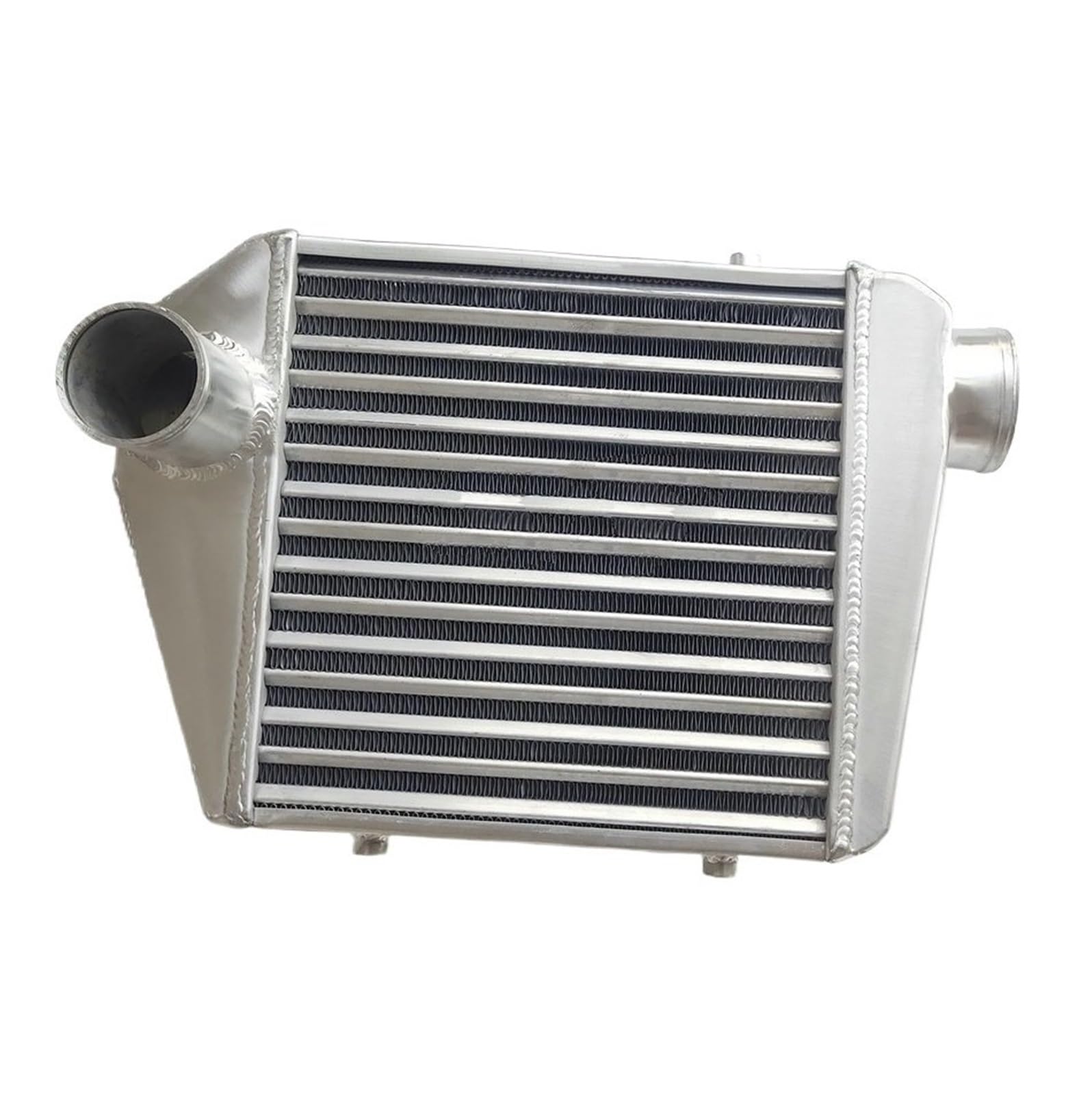 Hgddbae One Color Cooled Intercooler Turbo Intercooler 450Mmx300mmx70mm Fmic Universal Aluminum Turbo Tube Intercooler Delta Fin Design Inlet 63Mm Outlet 75Mm