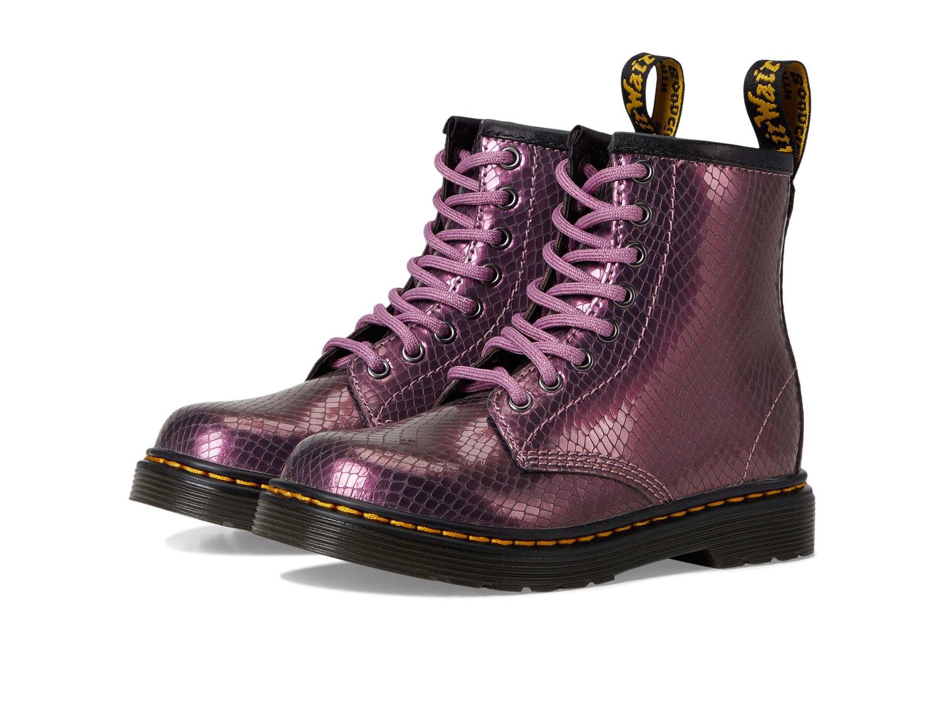Dr. Martens Kids Unisex 1460 J (Little Kid/Big Kid) Copper Pink, 3 Little Kid Medium