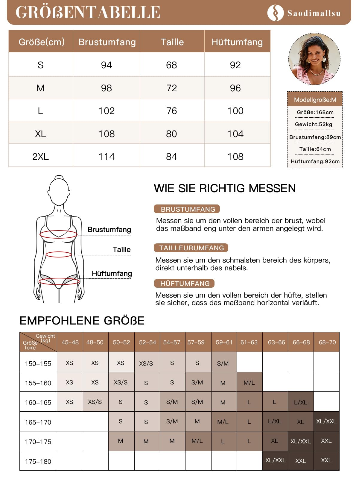 Saodimallsu Bikini da donna, set da 2 pezzi, costume da bagno all'uncinetto, senza maniche, gonna a maglia all'uncinetto, da spiaggia, da spiaggia