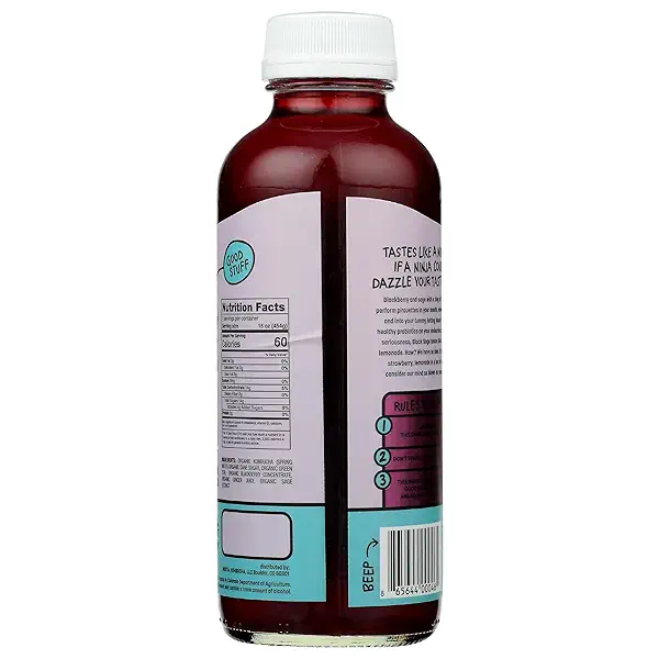 MORTAL KOMBUCHA Organic Black Sage Kombucha, 16 FZ 2