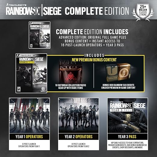 Tom Clancy S Rainbow Six Siege Complete Edition Pc Code Uplay Amazon Co Uk Pc Video Games